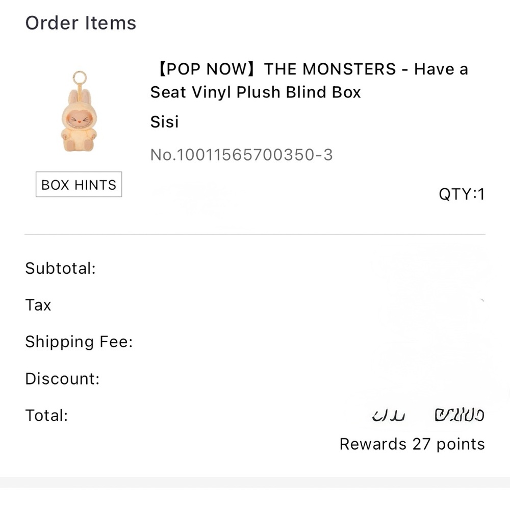 The Monsters Vinyl Plush Blind BoxPop Mart Labubu